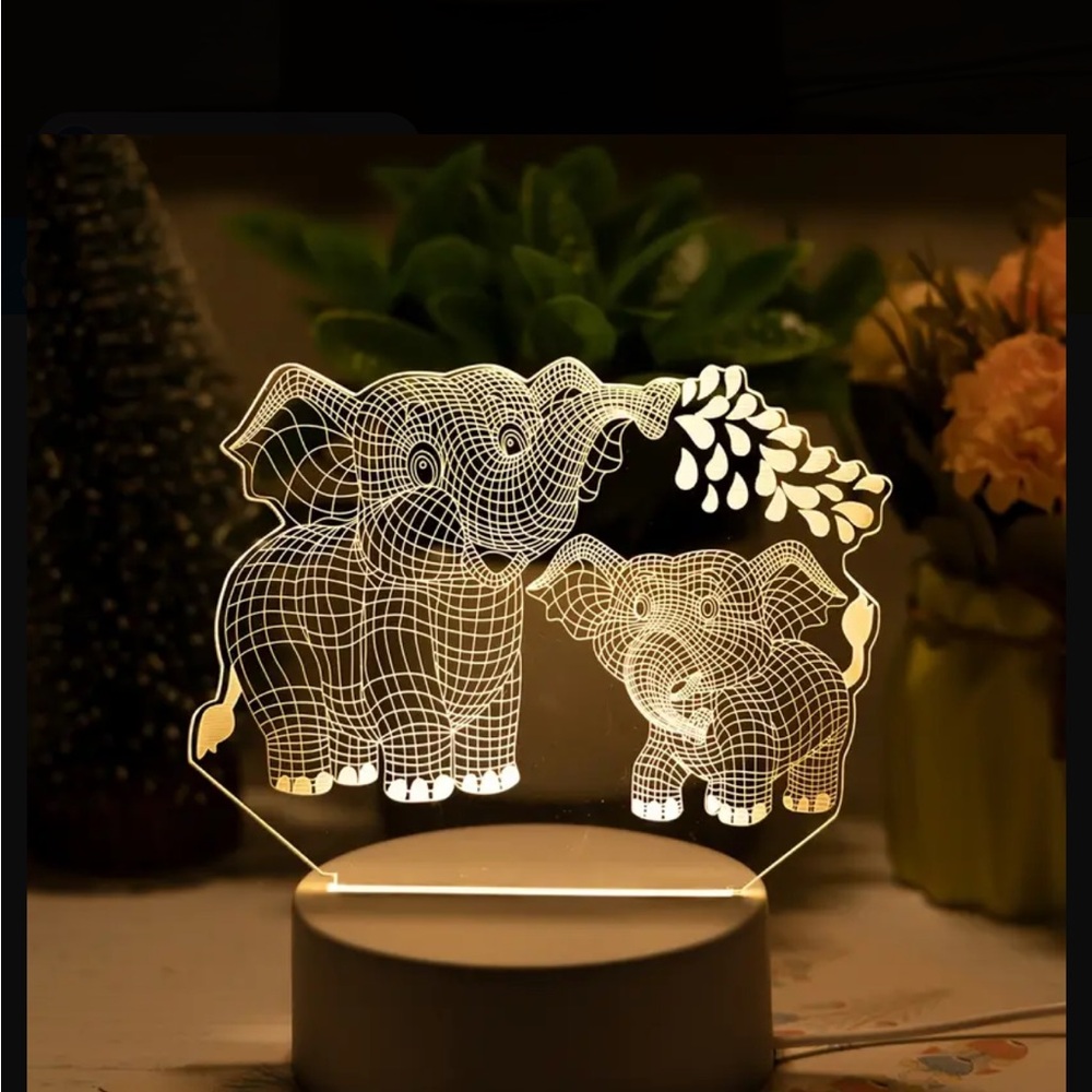 Elephant glowing night light